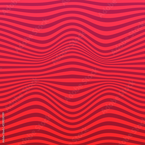 Abstract striped pattern. Curved lines background vector design