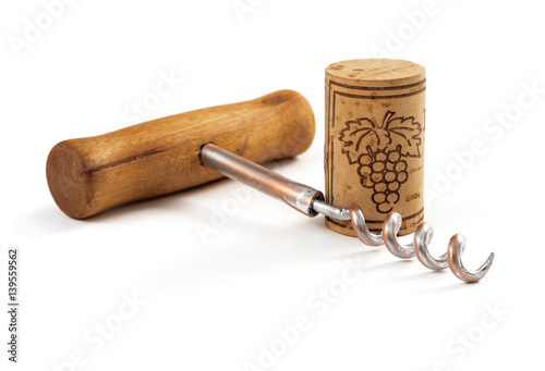 corkscrew with cork