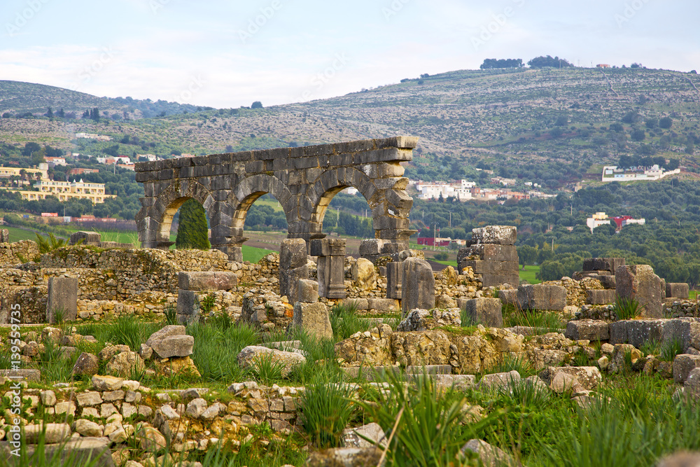 volubilis in morocco africa the