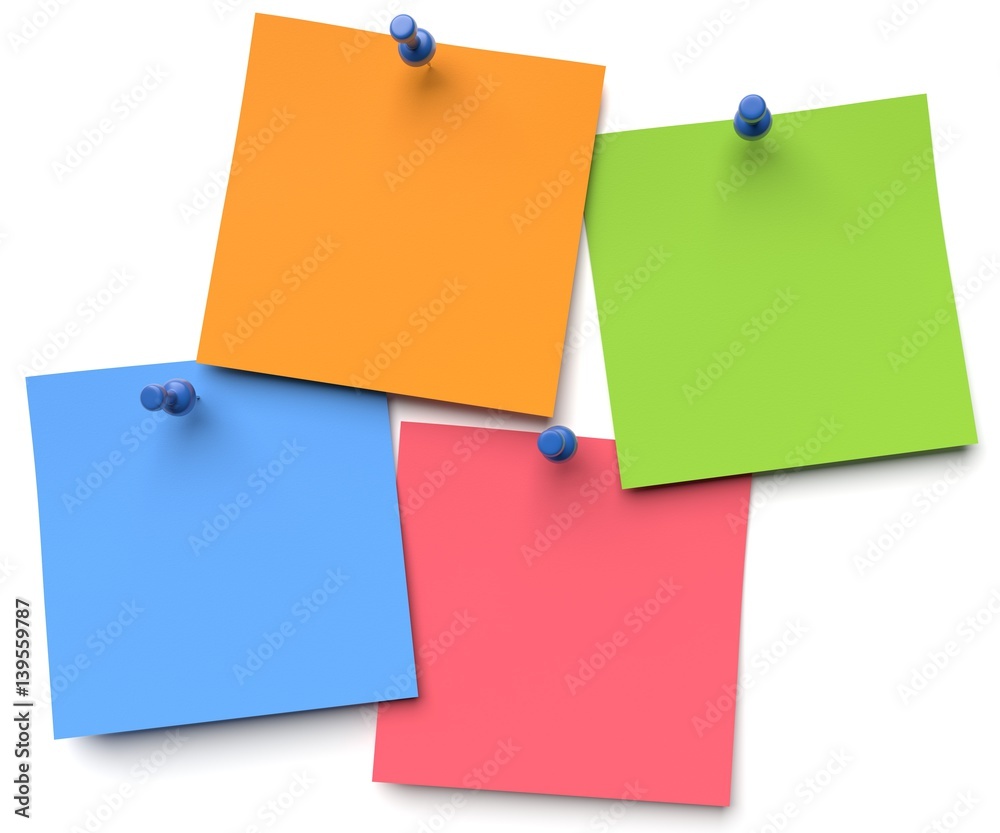 bunte Notizblätter bunte Notizblätter
