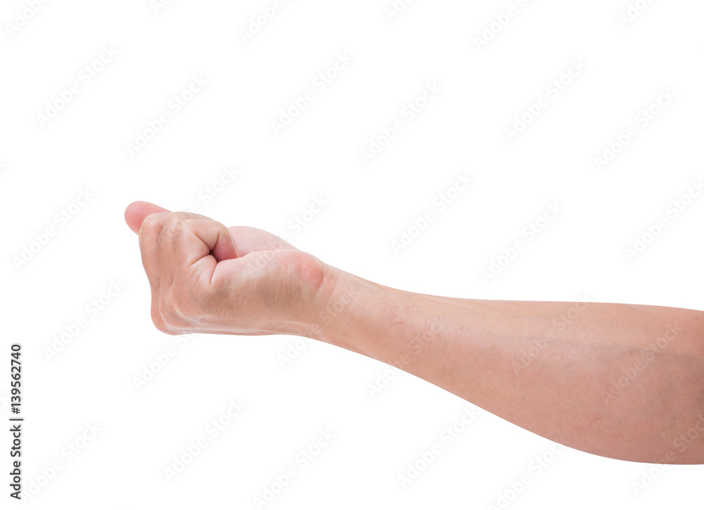 Male fist isolated on white background. clipping path Male fist isolated on white background. clipping path