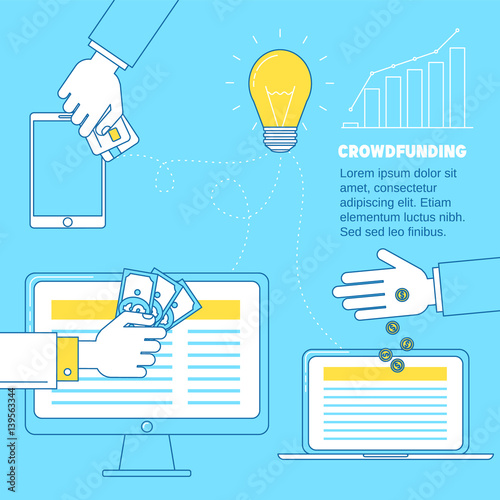 Crowdfunding, fund raising via Internet