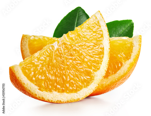 Ripe orange isolated