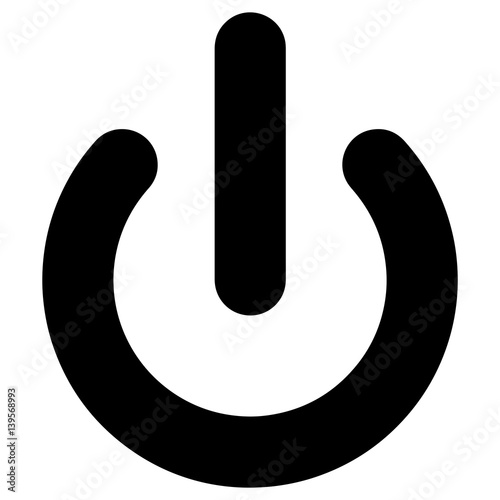 Universal power standby symbol. The standby symbol (line partially within a broken circle), indicates a sleep mode or low power state. Vector Format.
