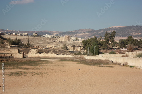 Ruins of the ancient city of Jerash in Jordan, Middle East © ClaraNila