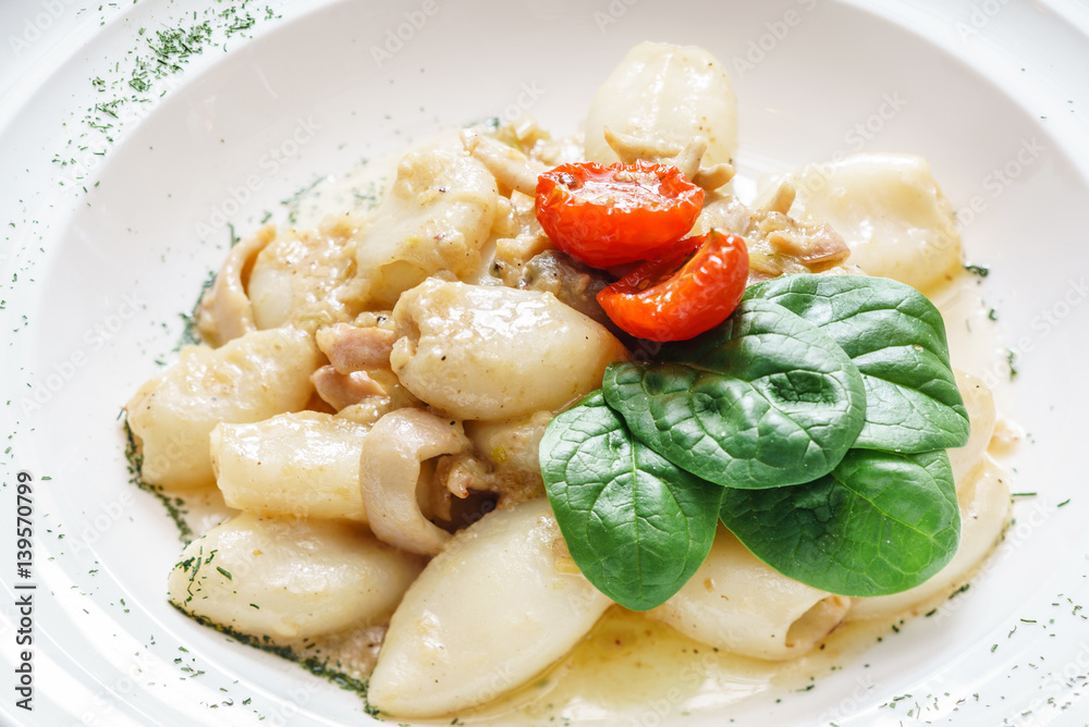 roasted baby calamari