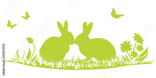 Ostern Inseldarstellung - Weiß/Grün