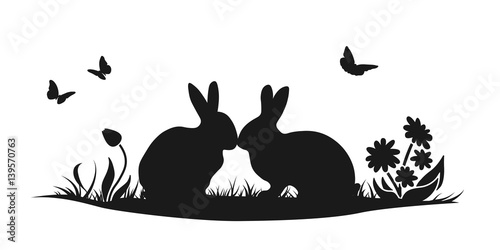 Ostern Inseldarstellung - Schwarz