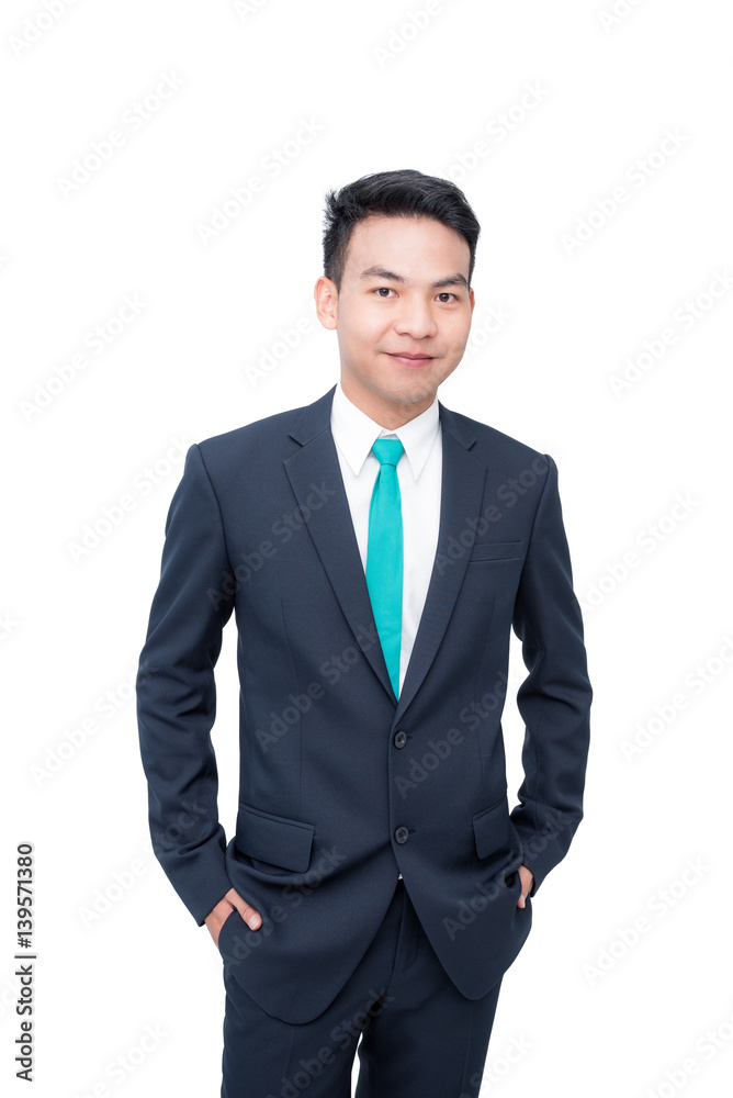 Young asian businessman isolated over white background Young asian businessman isolated over white background