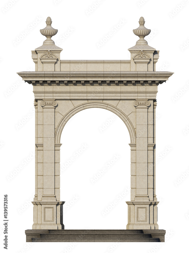 Obraz premium arcade in classic style. 3d render