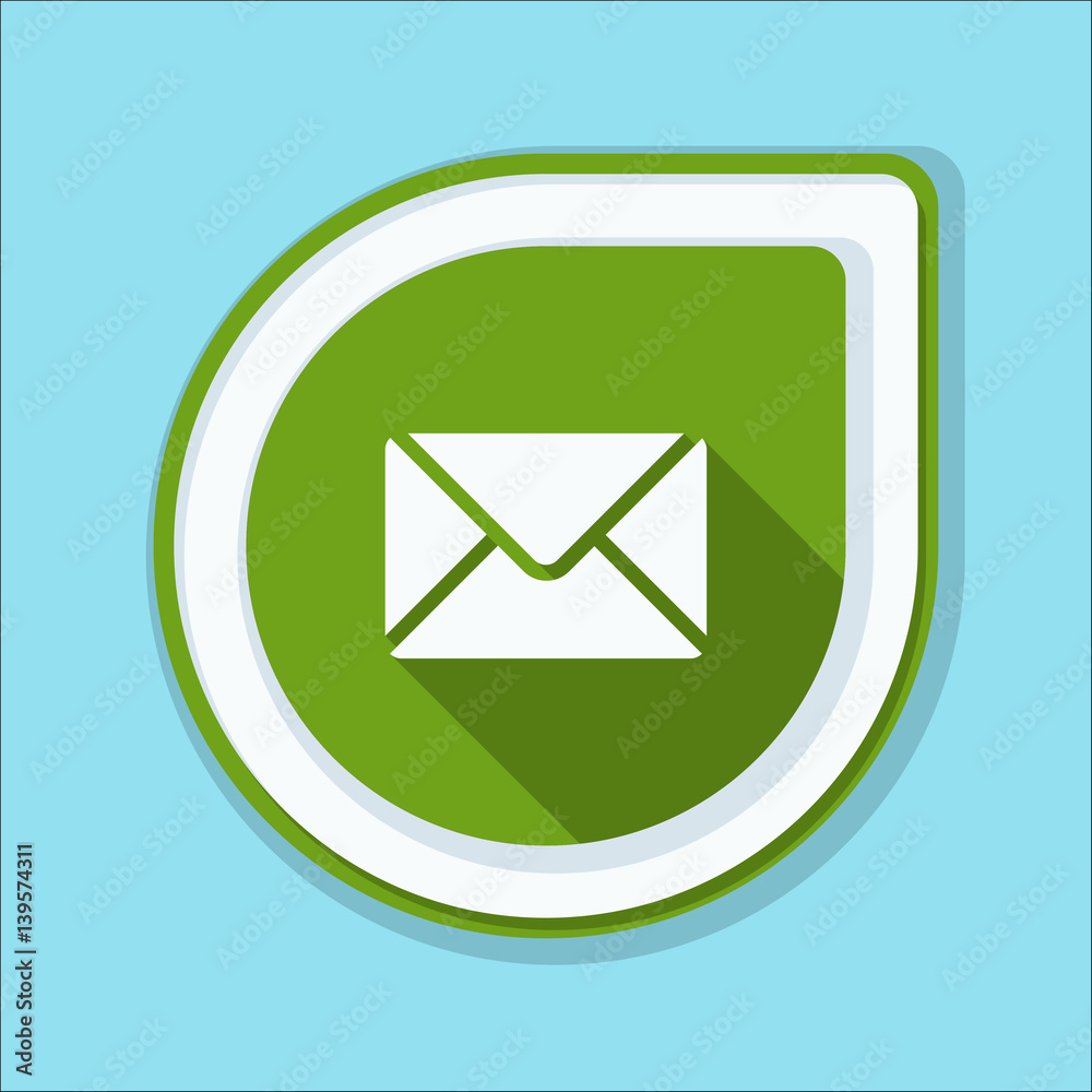 Mail button illustration Mail button illustration