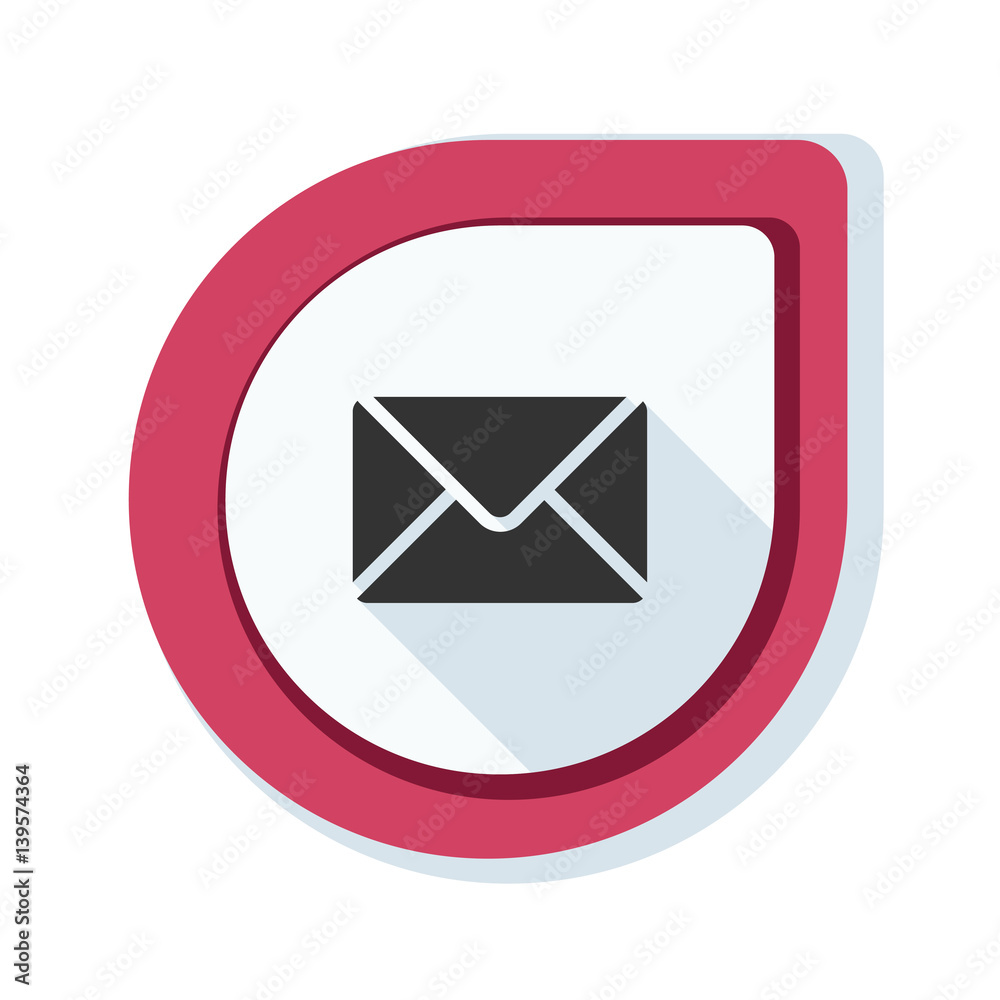 Mail button illustration Mail button illustration