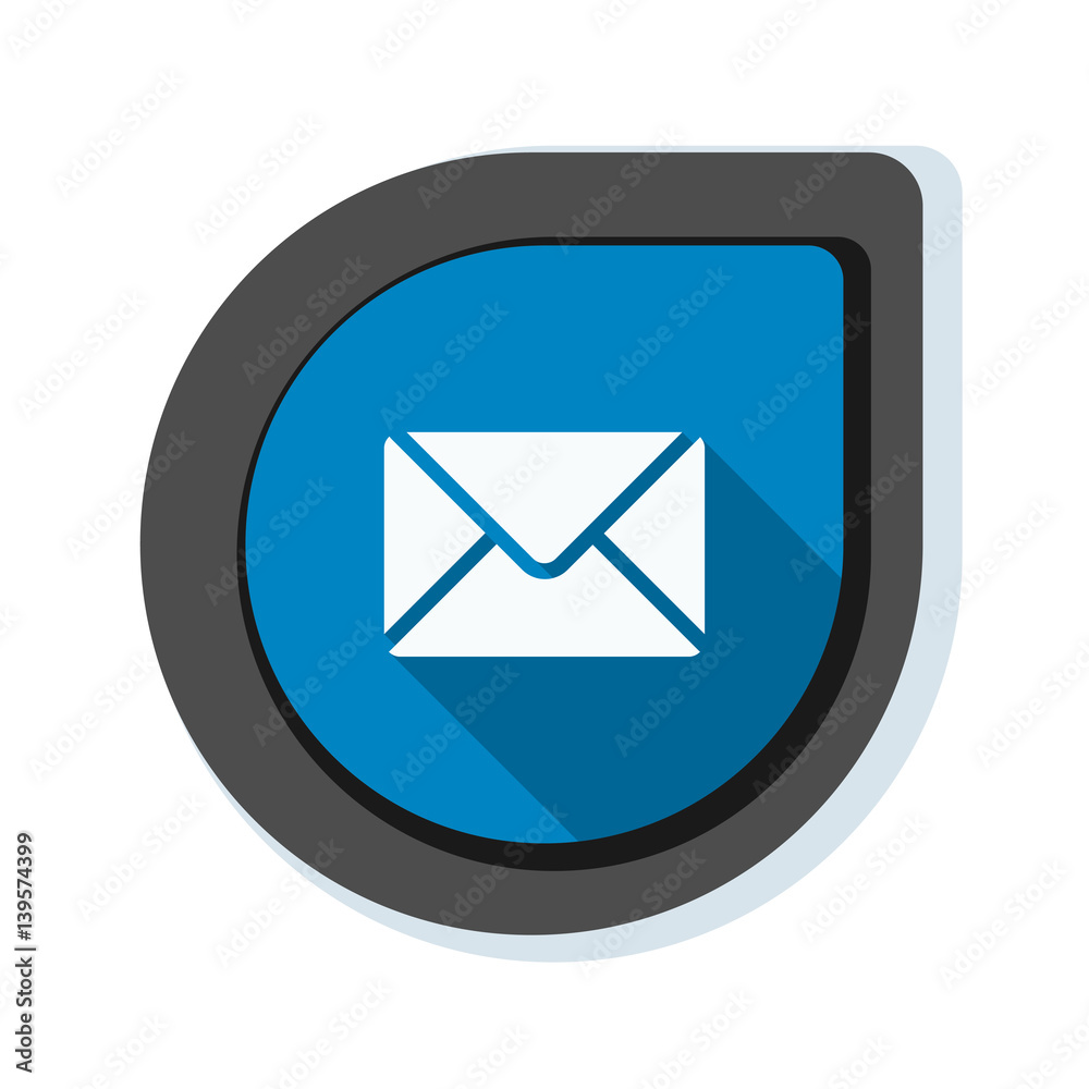 Mail button illustration Mail button illustration