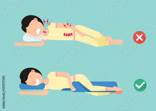 Orthopedic pillows,for a comfortable sleep and a healthy posture,Best and worst positions for sleeping