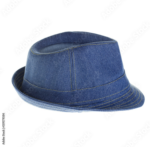 Cappello in jeans blu