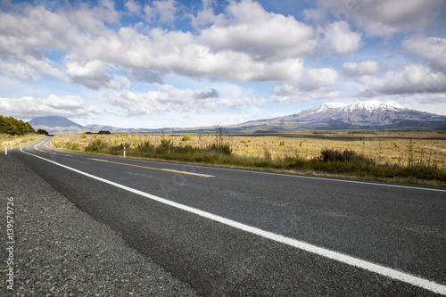 Mount Ruapehu volcano in New Zealand