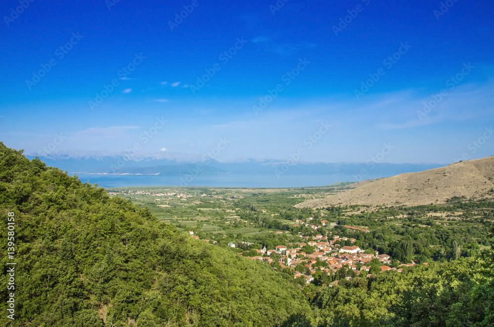 Ljubojno with Prespa Lake, Macedonia