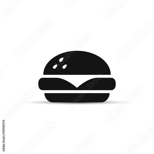 Fast food icon, vector.