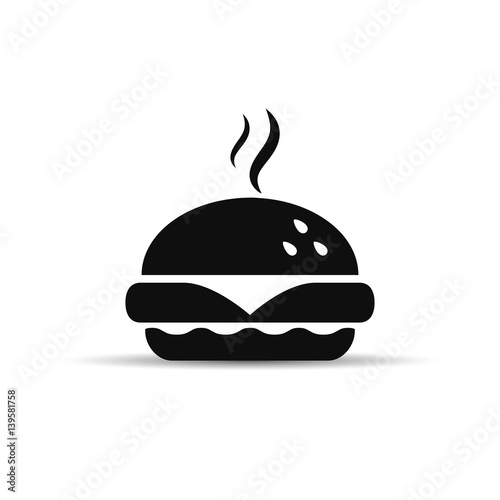 Fast food icon, vector.
