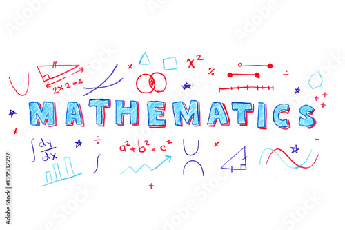 Mathematics word illustration