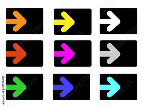 Set of arrows. Vector illustration.