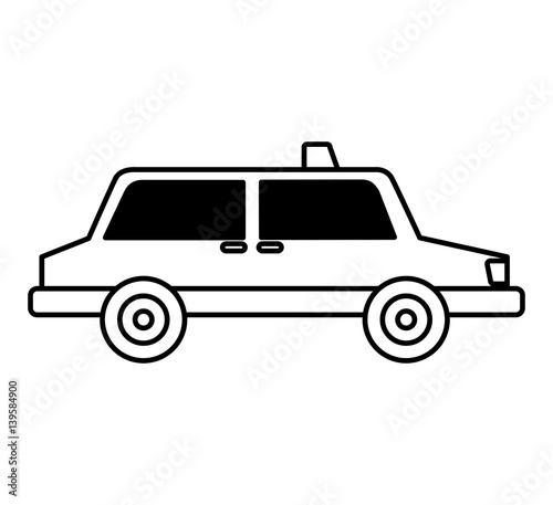 taxi service isometric icon vector illustration design