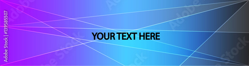 Abstract purple and blue banner. Vector illustration.