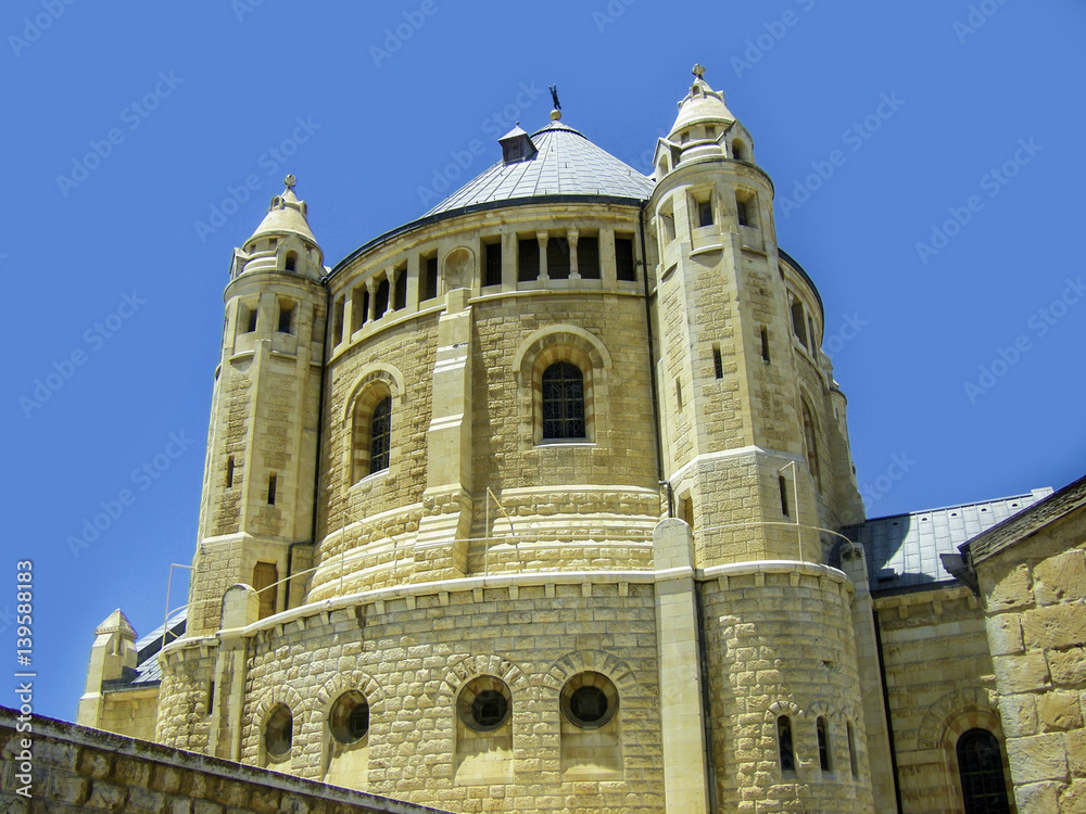 Israel. Jerusalem. Old city. The south wall. Dormition Monastery  on Mount Zion