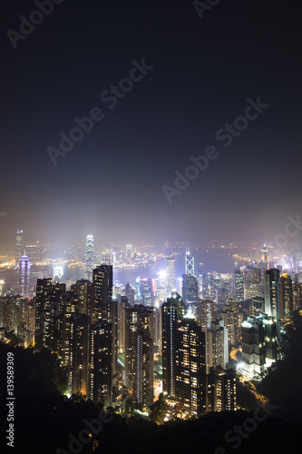 Wallpaper Mural Skyline of Hong Kong Torontodigital.ca