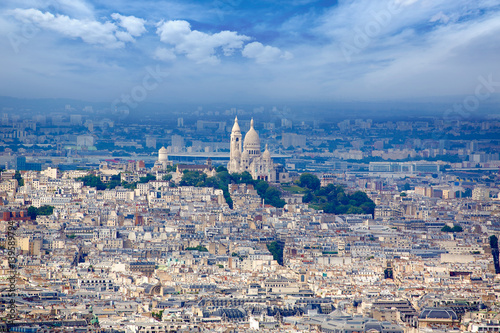 Paris skyline and Sacre Coeur