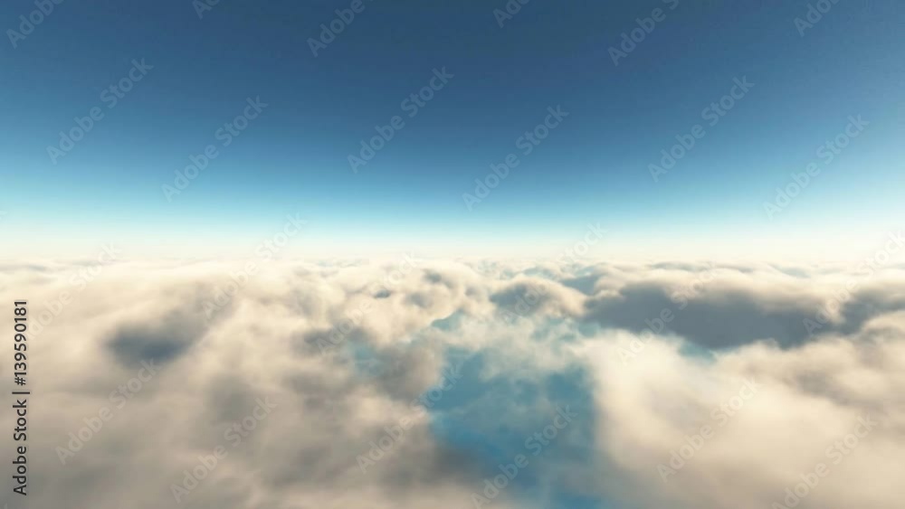loop rotate camera above clouds loop rotate camera above clouds