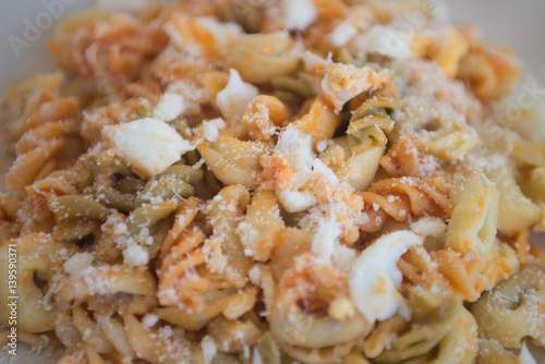 macarrones con huevo y queso