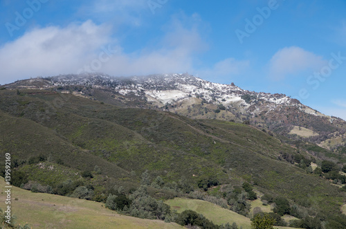 Mount Diablo under snow cover