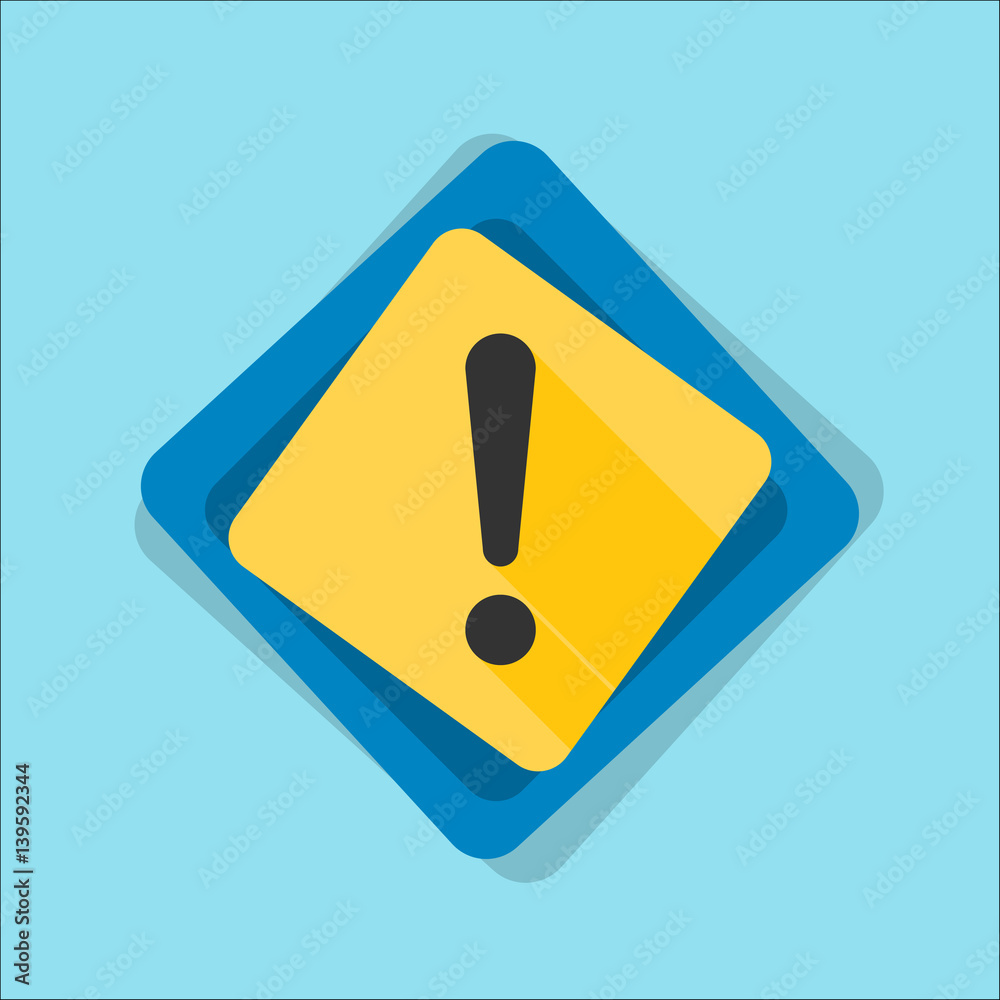 Exclamation Danger sign illustration Exclamation Danger sign illustration