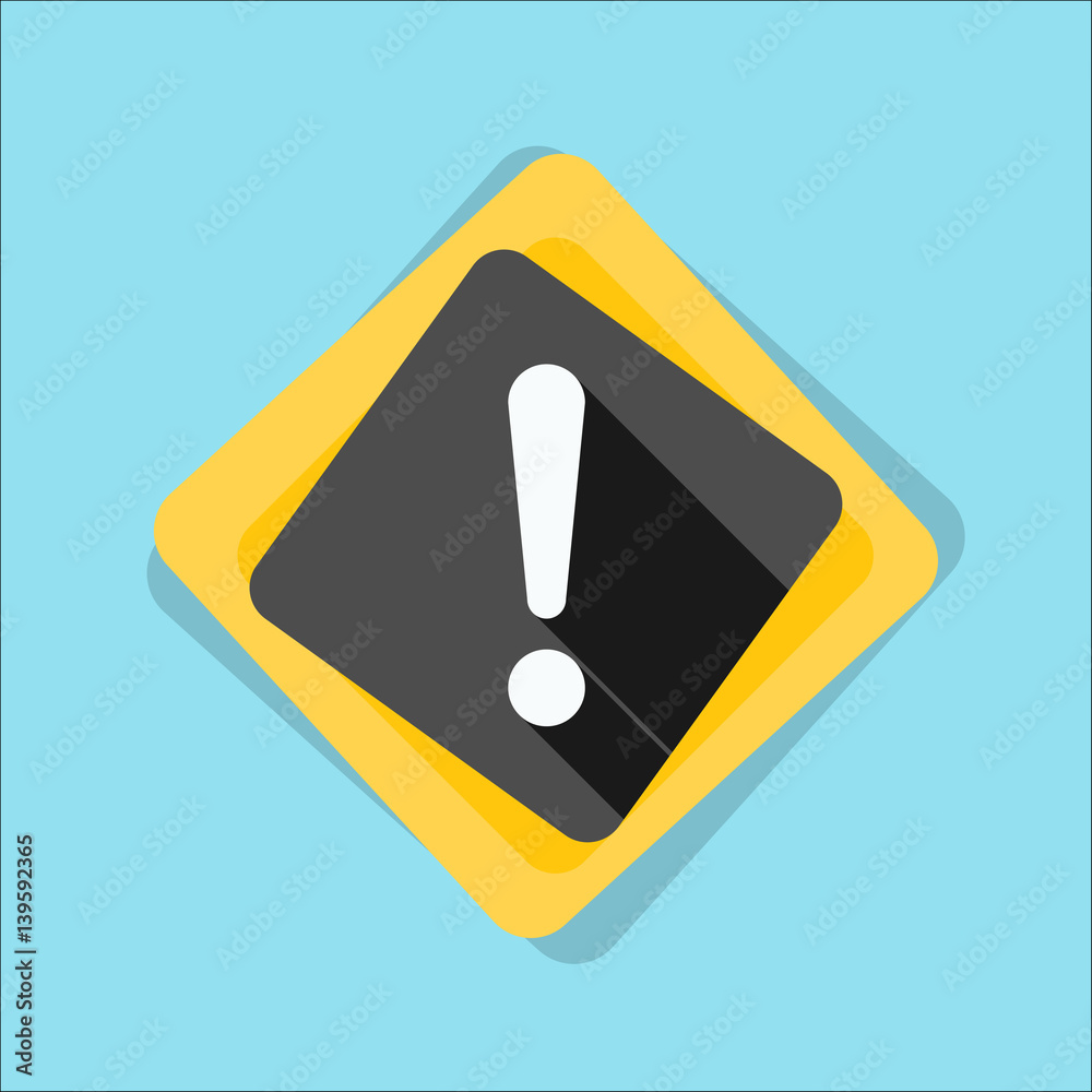 Exclamation Danger sign illustration Exclamation Danger sign illustration