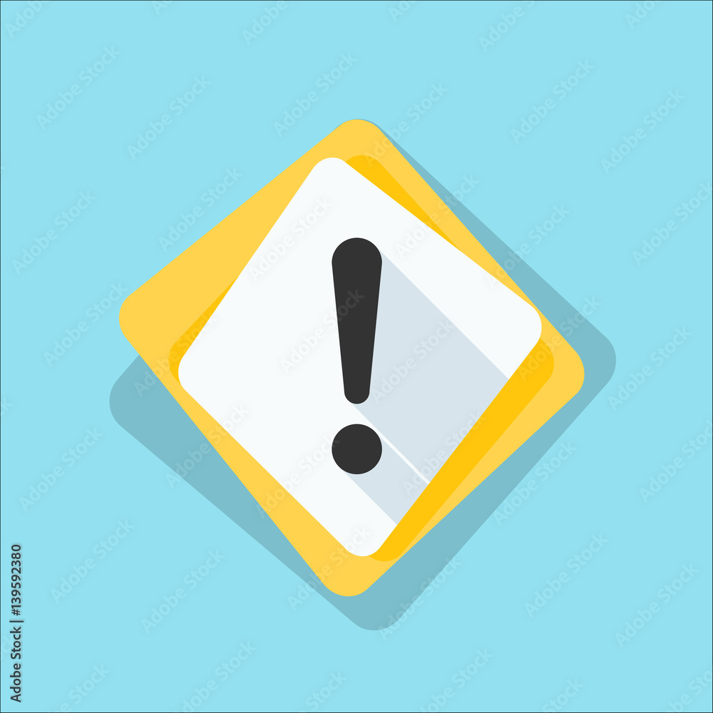 Exclamation Danger sign illustration Exclamation Danger sign illustration