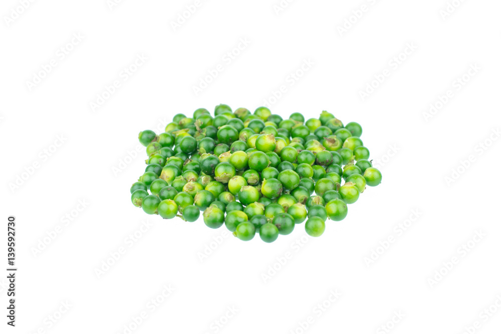 Fresh piper nigrum isolated on a white background Fresh piper nigrum isolated on a white background