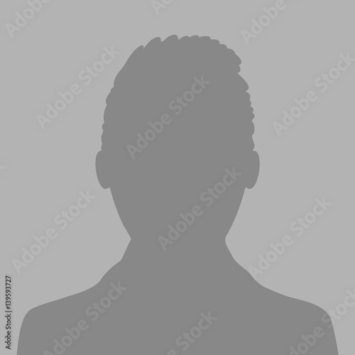 Default avatar profile icon. Grey photo placeholder