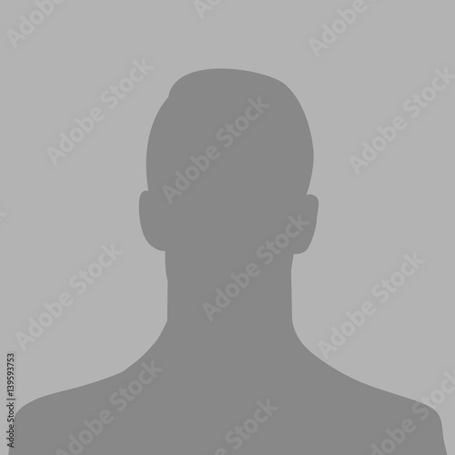 Default avatar profile icon. Grey photo placeholder photo