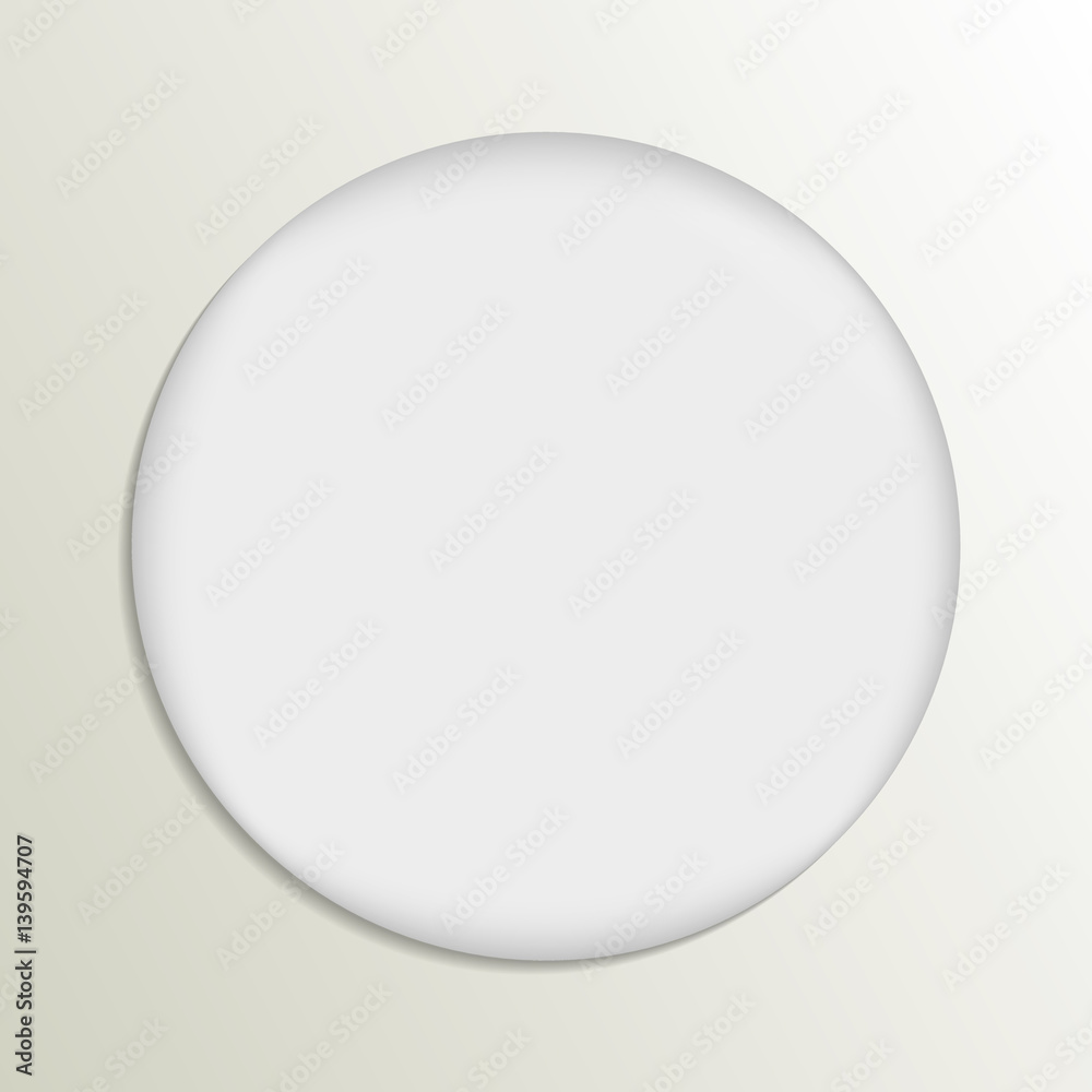 Vector blank white glossy badge or web button Vector blank white glossy badge or web button