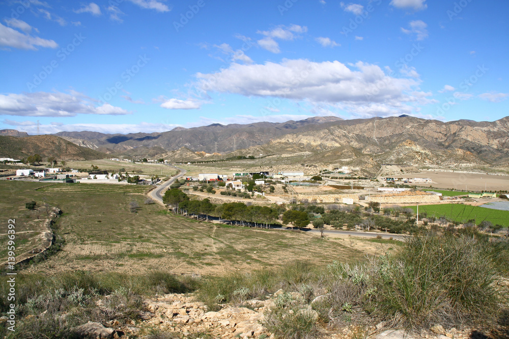 Naklejka premium campagne vers Carboneras en Andalousie