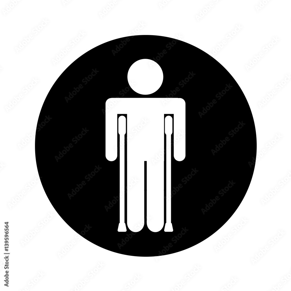 human figure with fractures vector illustration design human figure with fractures vector illustration design