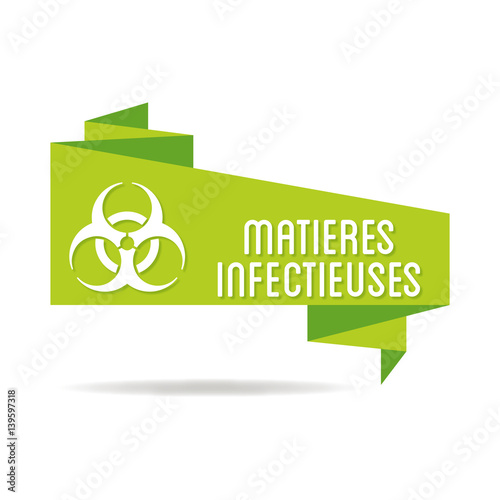 Logo matières infectieuses.