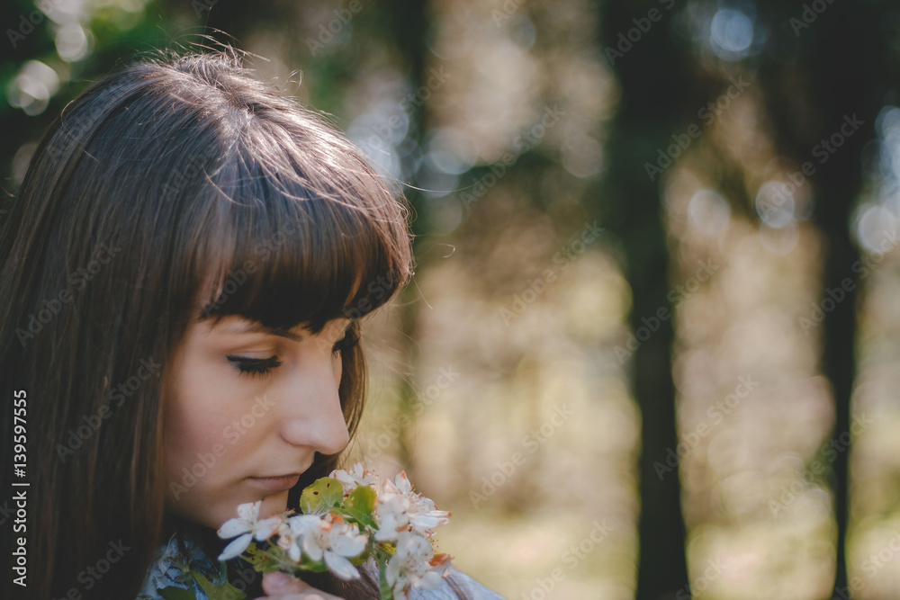 Naklejka premium spring portrait
