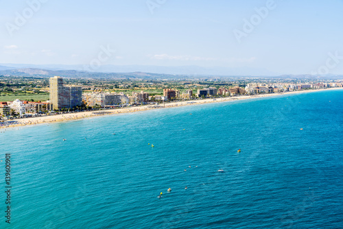 Wallpaper Mural Aerial Panoramic View Of Peniscola City In Spain Torontodigital.ca