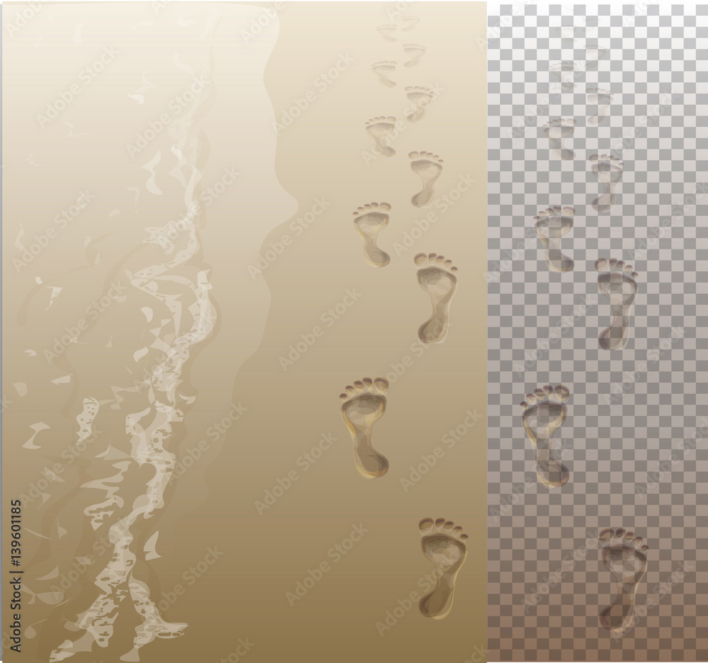 Footprints in the sand