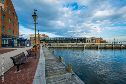 The Waterfront Promenade in Fells Point, Baltimore, Maryland. © jonbilous
