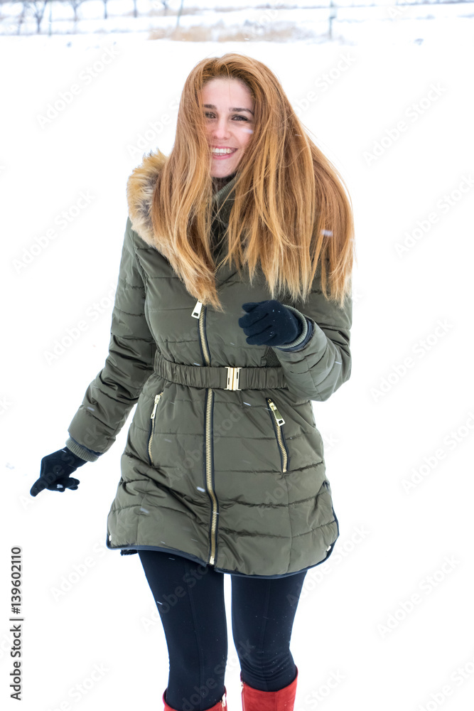 Girl in the snow Girl in the snow