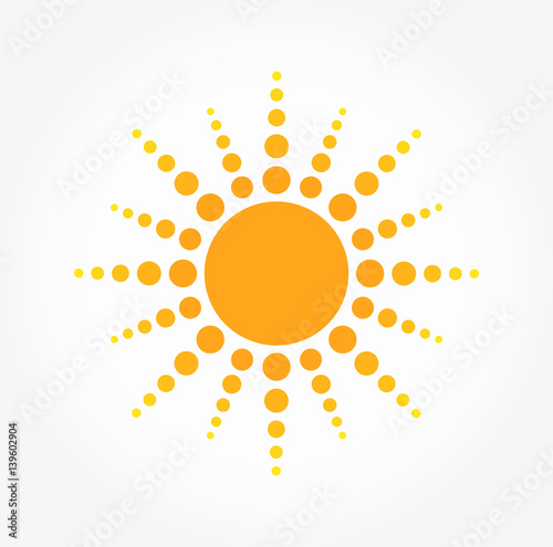 Sun dots icon
