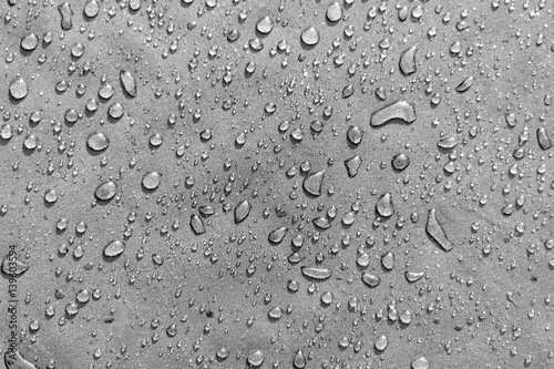 Wallpaper Mural Large water drops on dark fabric Torontodigital.ca